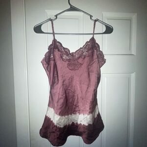 Vintage Lace Trimmed Camisole Top